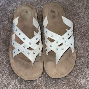 Cliffs by WHITE MOUNTAIN White and Tan Sandals